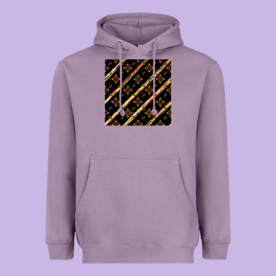 African Floral Seamless Pattern Heavyweight Hoodie Designed By Bundleandbundleshop