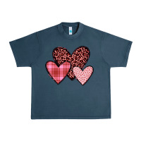 Midnight Navy hearts Urban Heavy Tee - JahusDesignShop