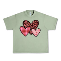 Oil Green hearts Urban Heavy Tee - JahusDesignShop