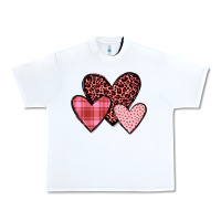 White hearts Urban Heavy Tee - JahusDesignShop