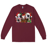 Burgundy funny christmas heifers Long Sleeve Tee - Jasminsmagicworld