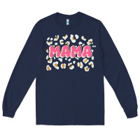 Navy mama Long Sleeve Tee - JahusDesignShop