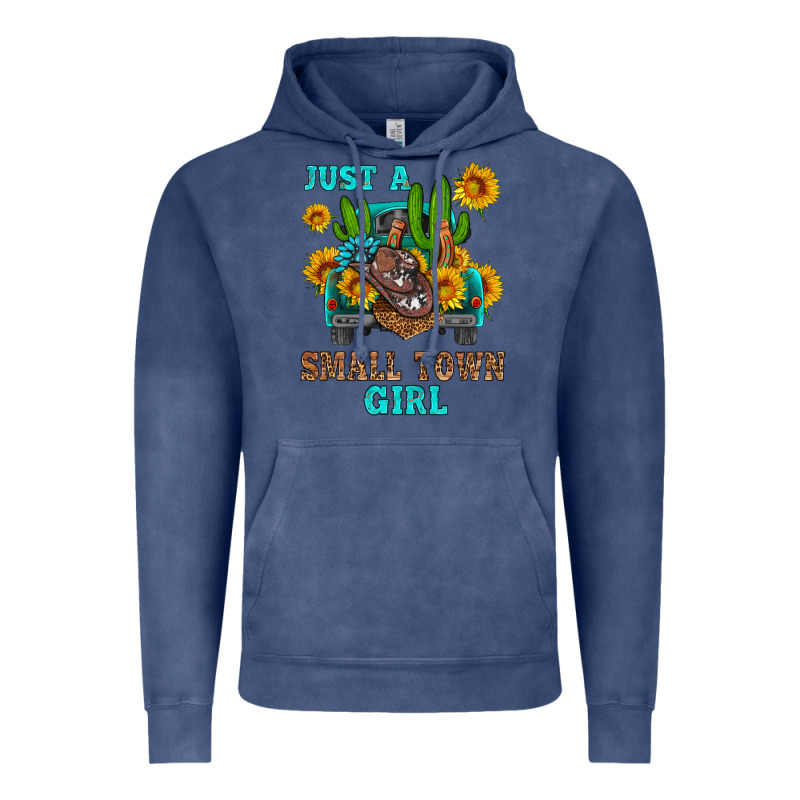 Just A Small Town Girl Vintage Hoodie by HRA Design Shop | Teevron