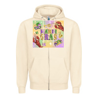 Sandshell mardi gras Zipper Hoodie - MaliasSmallBusiness