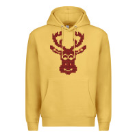 Antique Gold Christmas Deer Ugly Premium Hoodie - Bettercallsaul