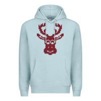 Blue Mist Christmas Deer Ugly Premium Hoodie - Bettercallsaul