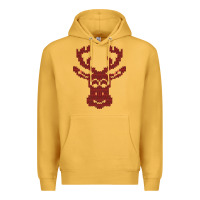 Mustard Christmas Deer Ugly Premium Hoodie - Bettercallsaul