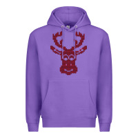 Purple Christmas Deer Ugly Premium Hoodie - Bettercallsaul