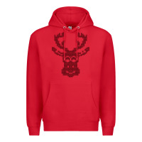 Red Christmas Deer Ugly Premium Hoodie - Bettercallsaul