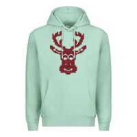 Seafoam Christmas Deer Ugly Premium Hoodie - Bettercallsaul