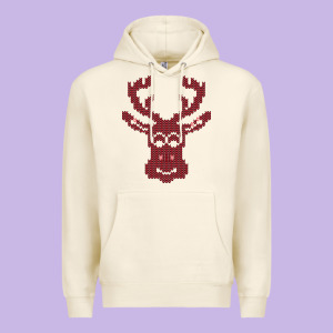 Christmas Deer Ugly Premium Hoodie Designed By Bettercallsaul