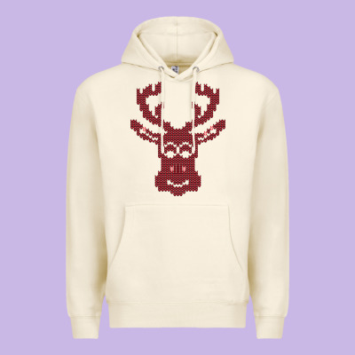 Christmas Deer Ugly Premium Hoodie Designed By Bettercallsaul