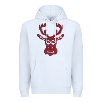 White Christmas Deer Ugly Premium Hoodie - Bettercallsaul