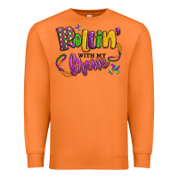 Carrot rollin' with my krewe mardi gras Premium Sweatshirt - LillyAllenDesigns