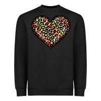 Black pride leopard heart Heavyweight Sweatshirt - JahusDesignShop