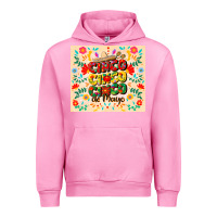 Fuchsia Pink cinco cinco cinco de mayo Urban Hoodie - CowGirlArtShop