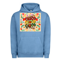 Pigment Pebble Blue cinco cinco cinco de mayo Urban Hoodie - CowGirlArtShop