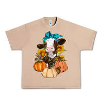 Burro Cow Fall Pumpkin Urban Heavy Tee - Artiststas