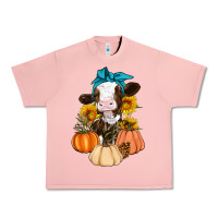 Salmon Cow Fall Pumpkin Urban Heavy Tee - Artiststas