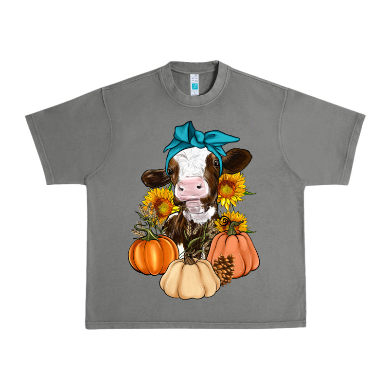 Cow Fall Pumpkin Urban Heavy Tee by Artiststas | Teevron