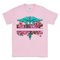 Bubblegum Pink floral nurse preview Classic Tee - AdoDesignShop