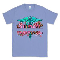Colony Blue floral nurse preview Classic Tee - AdoDesignShop