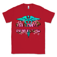 Red floral nurse preview Classic Tee - AdoDesignShop