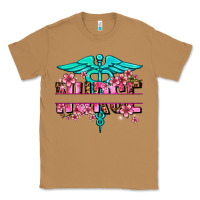 Toasted Coconut floral nurse preview Classic Tee - AdoDesignShop
