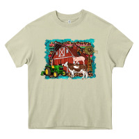 Mossy farm life tractor cow pig rooster Heavy Core Tee - Artiststas