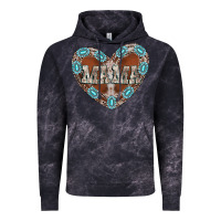Cloud Black mama heart cowhide Vintage Hoodie - CowhideDigitalArt