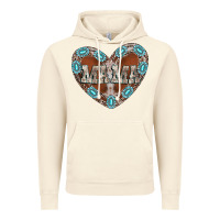 Vintage Artic mama heart cowhide Vintage Hoodie - CowhideDigitalArt