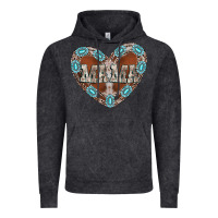 Vintage Black mama heart cowhide Vintage Hoodie - CowhideDigitalArt