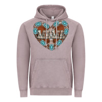 Mama Heart Cowhide Vintage Hoodie | Teevron
