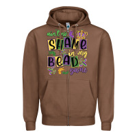 Chestnut ain't no shame in my bead game Zipper Hoodie - MaliasSmallBusiness