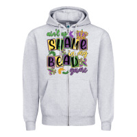 Heather Grey ain't no shame in my bead game Zipper Hoodie - MaliasSmallBusiness