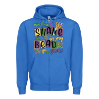 True Royal ain't no shame in my bead game Zipper Hoodie - MaliasSmallBusiness