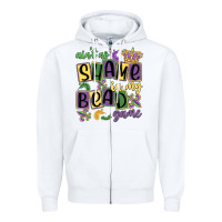 White ain't no shame in my bead game Zipper Hoodie - MaliasSmallBusiness