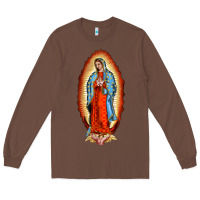 Chestnut our new lady of guadalupe Long Sleeve Tee - BarkalooDesign