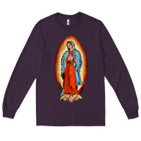 Plum our new lady of guadalupe Long Sleeve Tee - BarkalooDesign