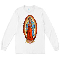 White our new lady of guadalupe Long Sleeve Tee - BarkalooDesign