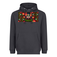 Smoke Chingona Sugar Skull License Plate Heavyweight Hoodie - BundleAndBundleShop