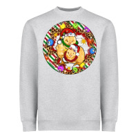 Heather Grey Christmas chick Heavyweight Sweatshirt - Artiststas