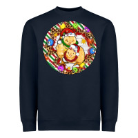 Navy Christmas chick Heavyweight Sweatshirt - Artiststas