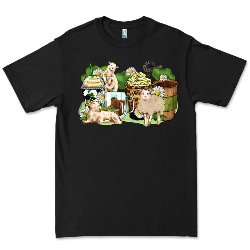 Sheep Coffee Cups Premium Tee by Zillion Design Studio | Teevron