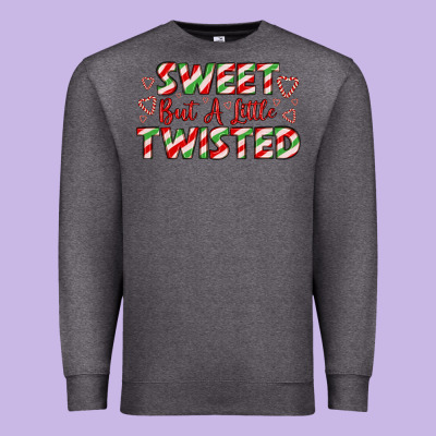 Sweet But A Little Twisted Premium Sweatshirt Designed By Lillyallendesigns