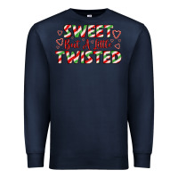 Navy sweet but a little twisted Premium Sweatshirt - LillyAllenDesigns