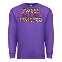 Purple sweet but a little twisted Premium Sweatshirt - LillyAllenDesigns