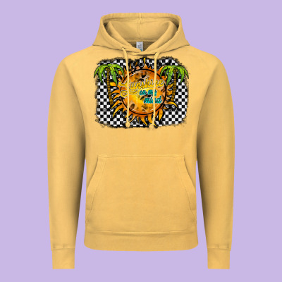 Sunshine On My Mind Vintage Hoodie Designed By Racoondesign