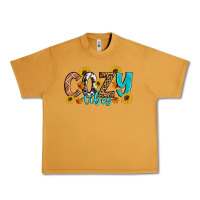 Peanut Butter Cozy Vibes Fall Sunflowers Urban Heavy Tee - Artiststas