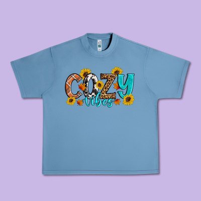 Cozy Vibes Fall Sunflowers Urban Heavy Tee Designed By Artiststas